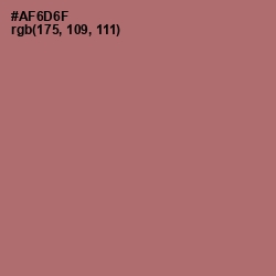 #AF6D6F - Coral Tree Color Image