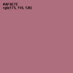 #AF6E7E - Coral Tree Color Image