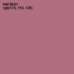 #AF6E81 - Turkish Rose Color Image