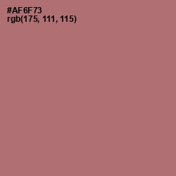 #AF6F73 - Coral Tree Color Image