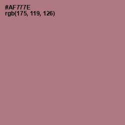 #AF777E - Coral Tree Color Image