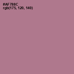 #AF788C - Turkish Rose Color Image