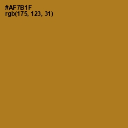 #AF7B1F - Mandalay Color Image