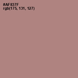 #AF837F - Pharlap Color Image