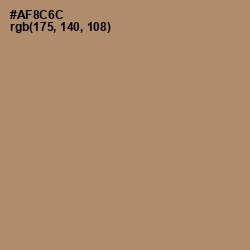 #AF8C6C - Sandal Color Image