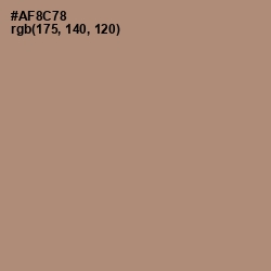 #AF8C78 - Pharlap Color Image