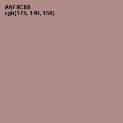 #AF8C88 - Brandy Rose Color Image