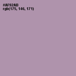 #AF92AB - Amethyst Smoke Color Image