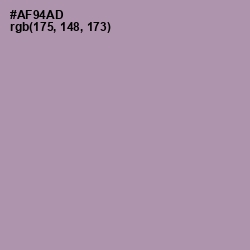 #AF94AD - Amethyst Smoke Color Image