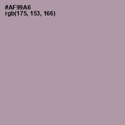 #AF99A6 - Amethyst Smoke Color Image