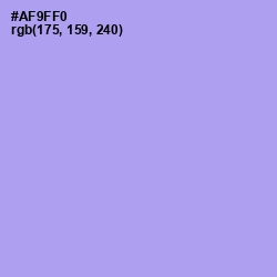 #AF9FF0 - Dull Lavender Color Image