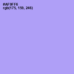 #AF9FF6 - Dull Lavender Color Image