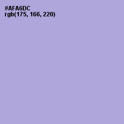 #AFA6DC - Cold Purple Color Image
