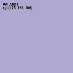 #AFA8D1 - Wistful Color Image