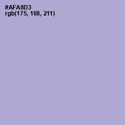 #AFA8D3 - Cold Purple Color Image