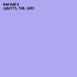 #AFA8F0 - Biloba Flower Color Image