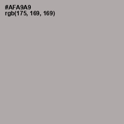 #AFA9A9 - Silver Chalice Color Image