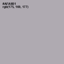 #AFA9B1 - Spun Pearl Color Image