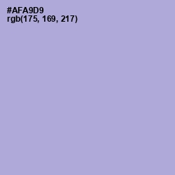 #AFA9D9 - Cold Purple Color Image