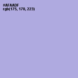 #AFAADF - Cold Purple Color Image