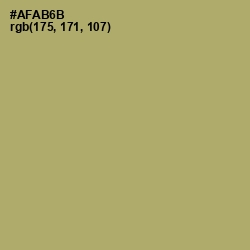 #AFAB6B - Green Smoke Color Image