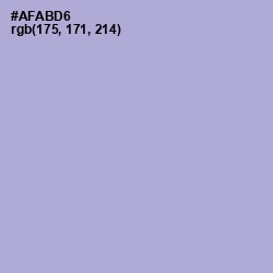 #AFABD6 - Cold Purple Color Image