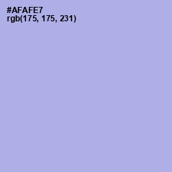 #AFAFE7 - Biloba Flower Color Image