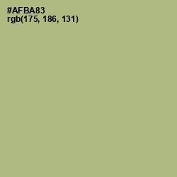 #AFBA83 - Swamp Green Color Image