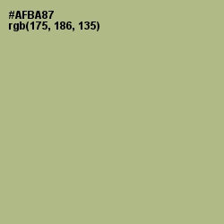 #AFBA87 - Swamp Green Color Image