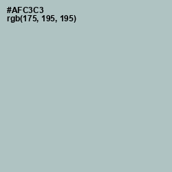 #AFC3C3 - Opal Color Image