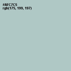 #AFC7C5 - Opal Color Image