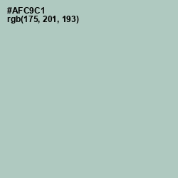 #AFC9C1 - Opal Color Image