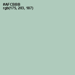 #AFCBBB - Spring Rain Color Image