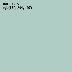 #AFCCC5 - Opal Color Image