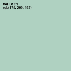 #AFD1C1 - Opal Color Image