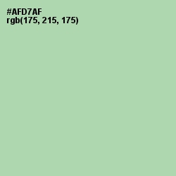 #AFD7AF - Moss Green Color Image
