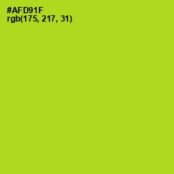 #AFD91F - Fuego Color Image