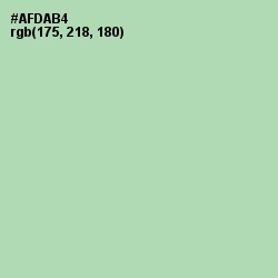 #AFDAB4 - Moss Green Color Image