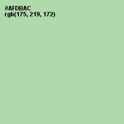 #AFDBAC - Moss Green Color Image