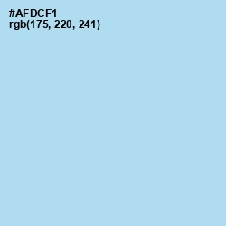 #AFDCF1 - Regent St Blue Color Image