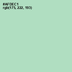 #AFDEC1 - Surf Color Image