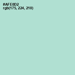 #AFE0D2 - Water Leaf Color Image