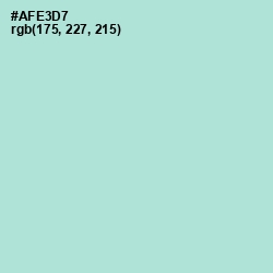 #AFE3D7 - Water Leaf Color Image