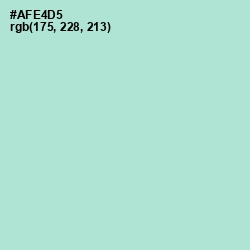 #AFE4D5 - Water Leaf Color Image