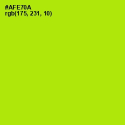 #AFE70A - Inch Worm Color Image