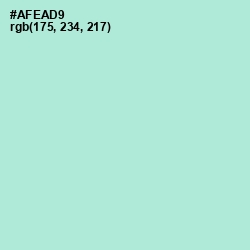 #AFEAD9 - Water Leaf Color Image