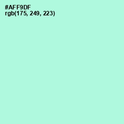 #AFF9DF - Magic Mint Color Image