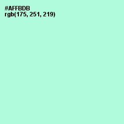 #AFFBDB - Magic Mint Color Image