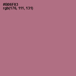 #B06F83 - Turkish Rose Color Image