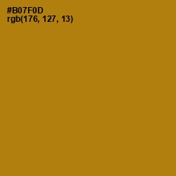 #B07F0D - Pirate Gold Color Image